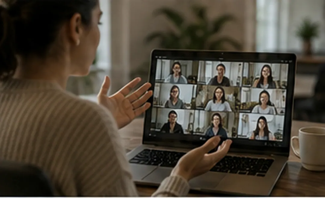 People joining a SafeRise workshop remotely